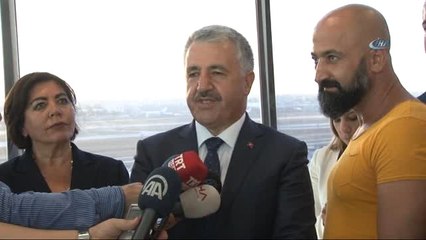 Bakan Ahmet Arslan'dan Atatürk Havalimanı Kule Çalışanlarına Ziyaret