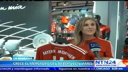Bayer Múnich saca a la venta camiseta del colombiano James Rodríguez y se convierte en la más vendida