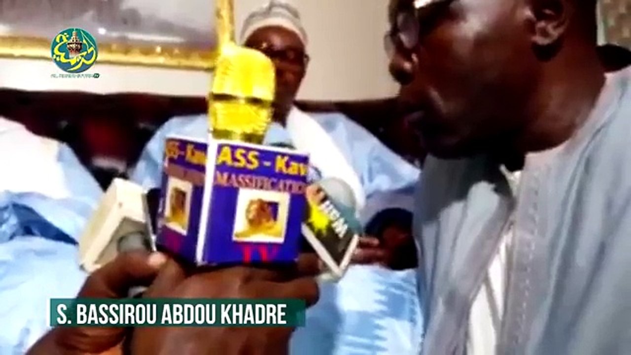 Touba  Visite de Abdoulaye Wade   Discours de Serigne Bass Abdou Khadre