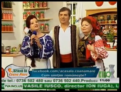Viorica Podgoreanu - Cantati, lautari, mai tare (Acasa la Coana Mare - ETNO TV - 02.11.2013)