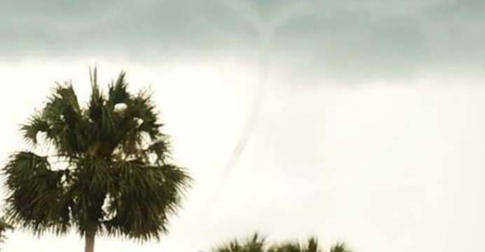 Waterspout Churns Near Panama City Beach