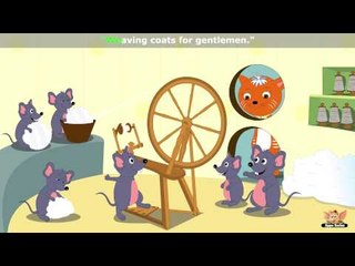 Six Little Mice Sat Down To Spin - Nursery Rhyme with Karaoke