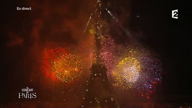 Regardez les images du feu d'artifice magnifique qui a été Paris pour conclure ces cérémonies du 14 juillet - Extrait 2
