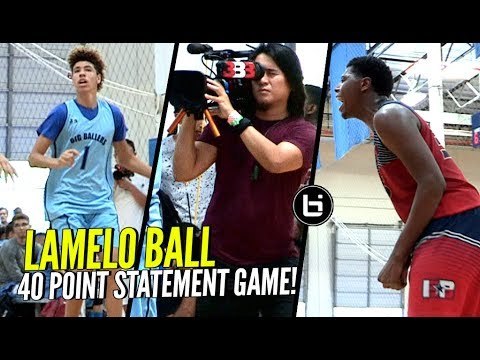Defenders GO AT LaMelo Ball! Melo Responds By Dropping 40 POINTS!! Big Ballers vs IE Team