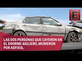 Víctimas de socavón del Paso Express murieron por asfixia
