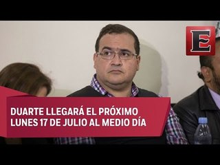 Javier Duarte se encuentra listo para ser extraditado