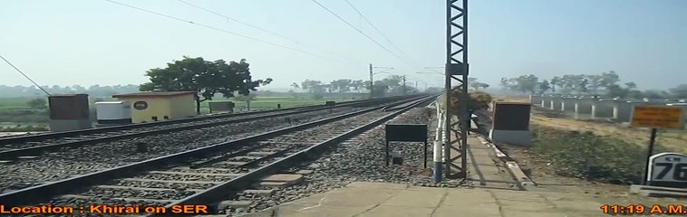 WAP-4 Gitanjali Exp blasts honks Khirai !!!