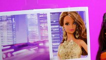 Negro Ciudad coleccionistas galleta galleta muñeca Vestido etiqueta rosado Informe brillar juguete Barbie mattel unboxing