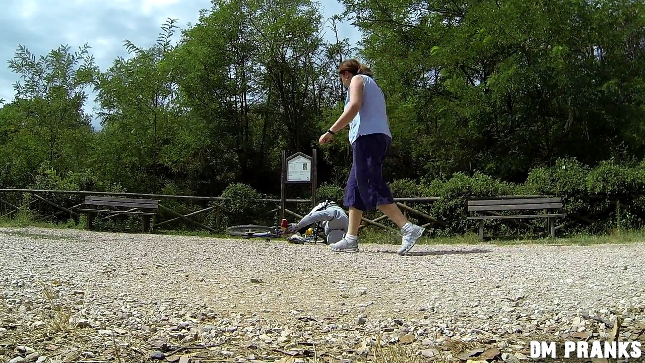 Fake Bike Accident Prank