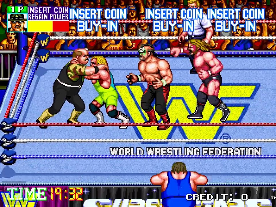1991 [60fps] WWF WrestleFest Royal Rumble Sgt. Slaughter ALL