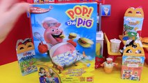 Le porc Jeu et jouets en train de manger porc des œufs et jouets