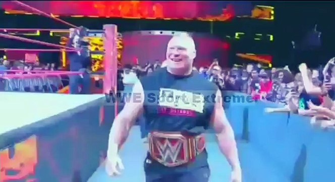 WWE Raw 13 July 2017 Braun Strowman vs Samoe Joe vs Brock Lesnar vs Roman Reigns Hungry Match