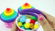 Learn Colors Play Doh Rainbow Ice Cream Cone Aladdin Pinocchio Donald Duck