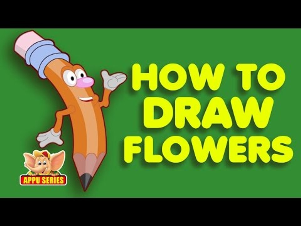 Learn How to Draw Cartoon Flowers - The Fun and Easy way! (Vol-1)