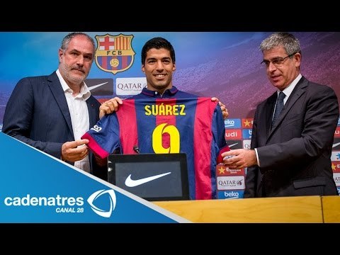 Barcelona presentó al atacante uruguayo Luis Suárez