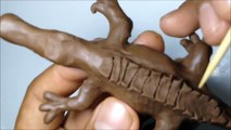 Un et un à un un à Ma mon onu ✅ comme létape de fabrication de dinosaure T-Rex à pas ✅ globe plasticine plasticine c