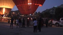 Kapadokya'da Balonlar Türk Bayrakları ile 15 Temmuz İçin Havalandı
