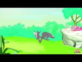 Saving A Wolf  in French - Aesops Tales