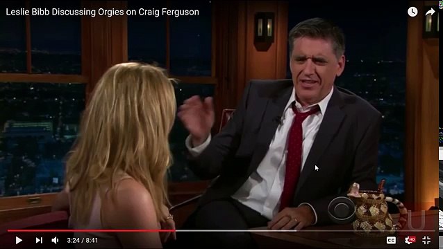 FLIRTING MASTERCLASS: Leslie Bibb Discussing Orgies on Craig Ferguson