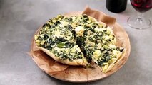 Tarte aux épinards et pignons !