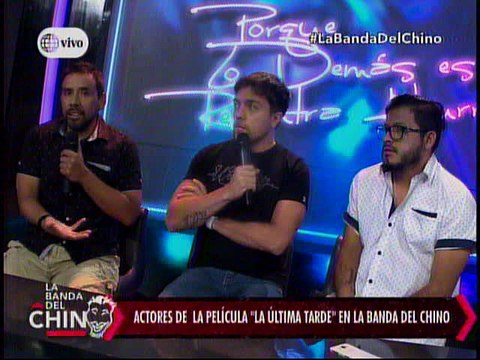 Discusion entre la Banda del chino y protagonistas de La Ultima Tarde al final fue una broma