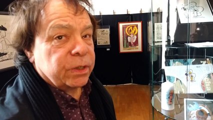 François Walthéry découvre l'expo qui lui est dédiée à Stavelot