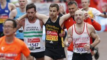 London Marathoner Carries Fellow Runner Across Finish Line