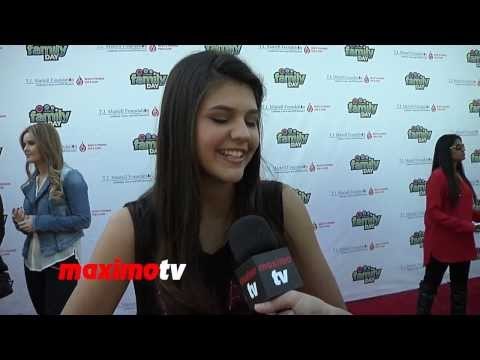 Amber Montana INTERVIEW at T.J. Martell's 5th Annual Family Day LA Red Carpet - Haunted Hathaways