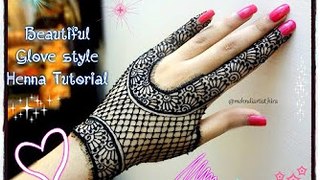 How to apply beautiful jewellery ornamental henna mehndi designs for hands tutorial eid 2017
