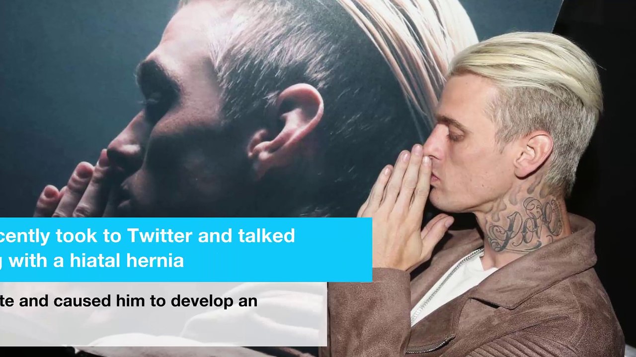 Aaron Carter confesses secret to fans: 'I have an eating disorder"