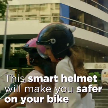 Genius Club - This smart helmet will make you safer on your bike....