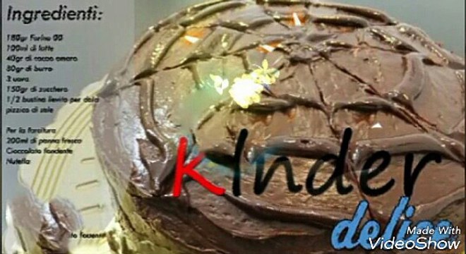 Ricetta Torta Kinder Delice Video Dailymotion