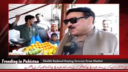 Sheikh Rasheed Buying Grocery From Market
