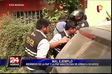 Miembros de la FAP y la PNP abastecían de armas a sicarios