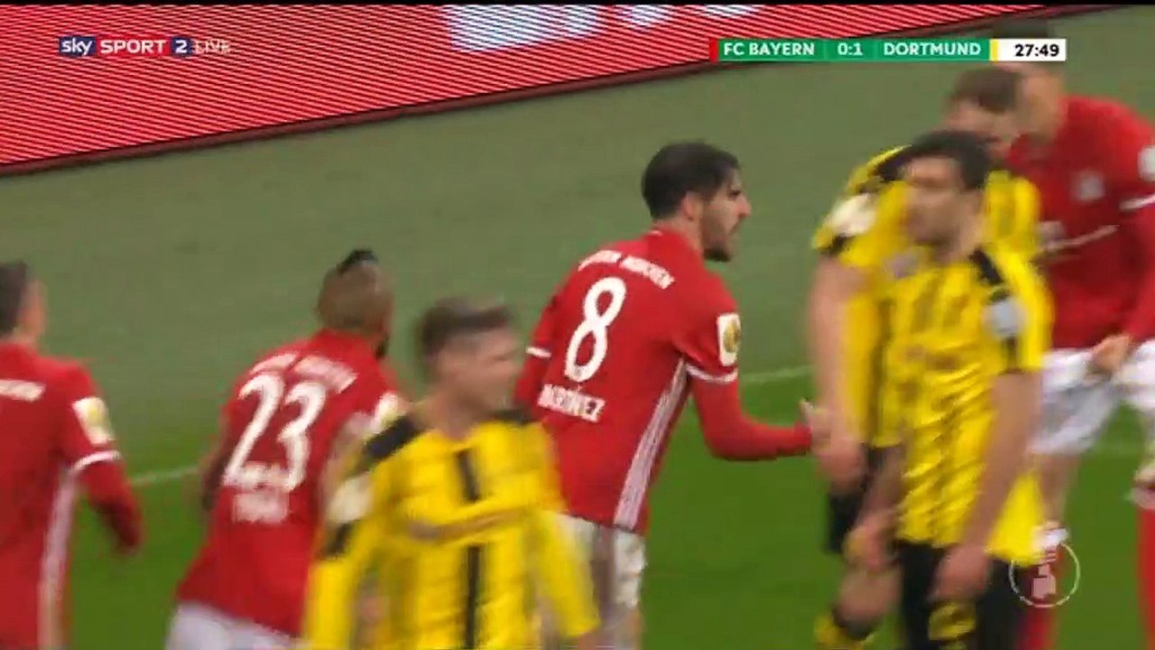 Javi Martinez Goal HD - Bayern Munich 1-1 Dortmund - 26.04.2017