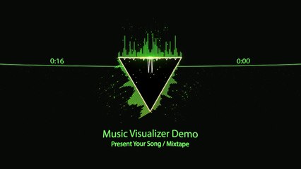 Music Visualizer Royalty Free -  Geometry Style