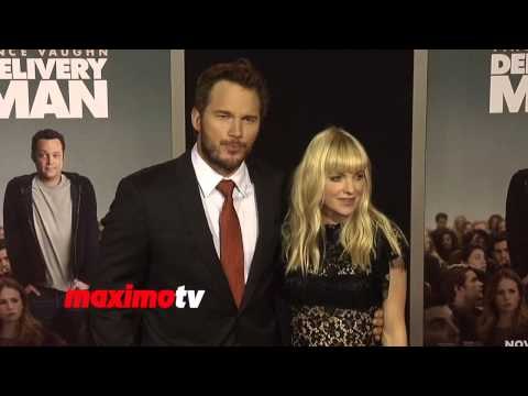 Anna Faris & Chris Pratt Delivery Man Premiere Red Carpet Arrivals at El Capitan Theater