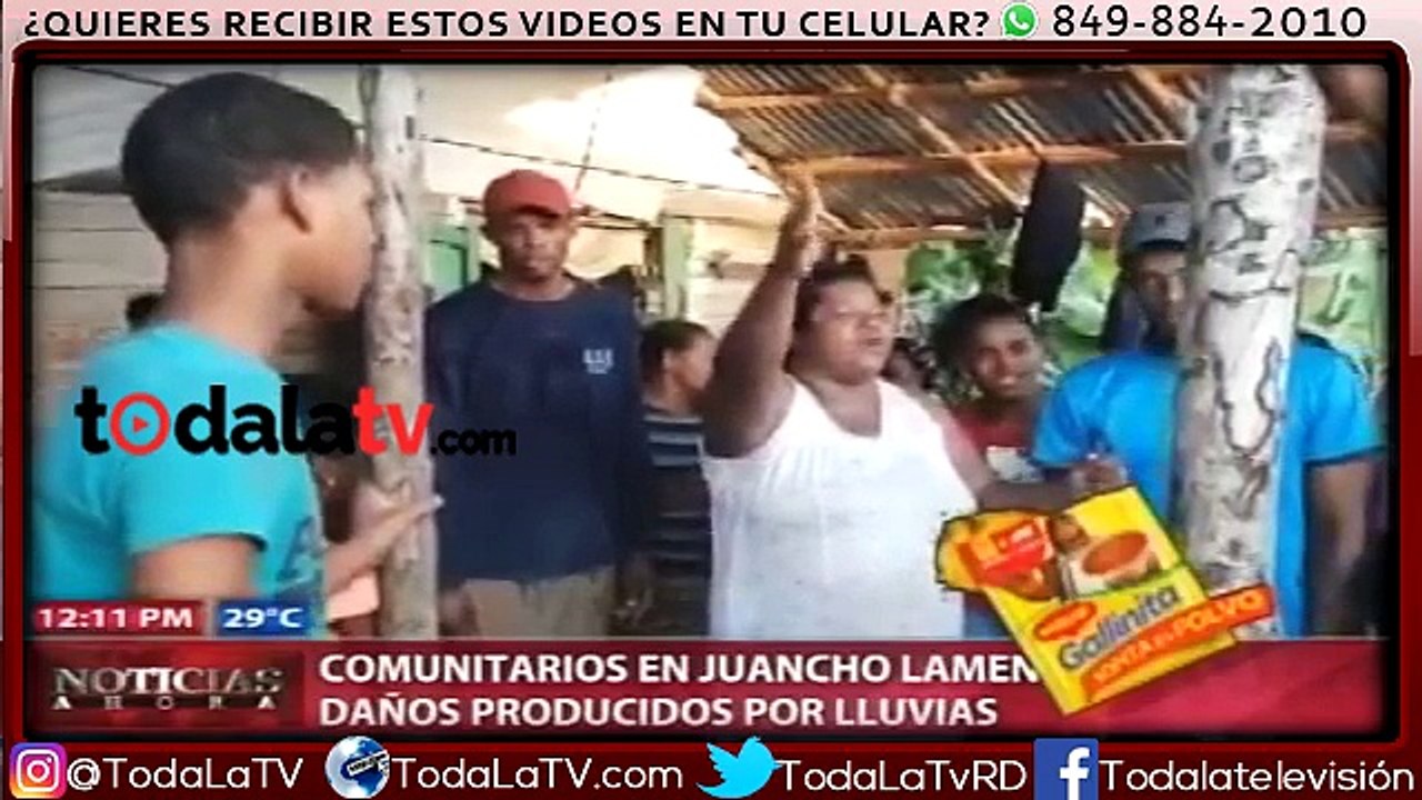 Comunitarios en Juancho lamentan daños producidos por lluvias-Noticias Ahora-Video
