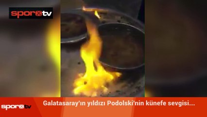 Podolski'nin künefe keyfi!