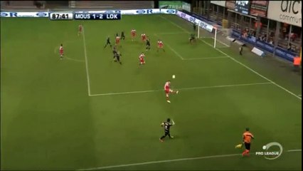 Thibault Peyre Own Goal -  Excelsior de Mouscron vs Sporting Lokeren  1-2  26.04.2017 (HD)
