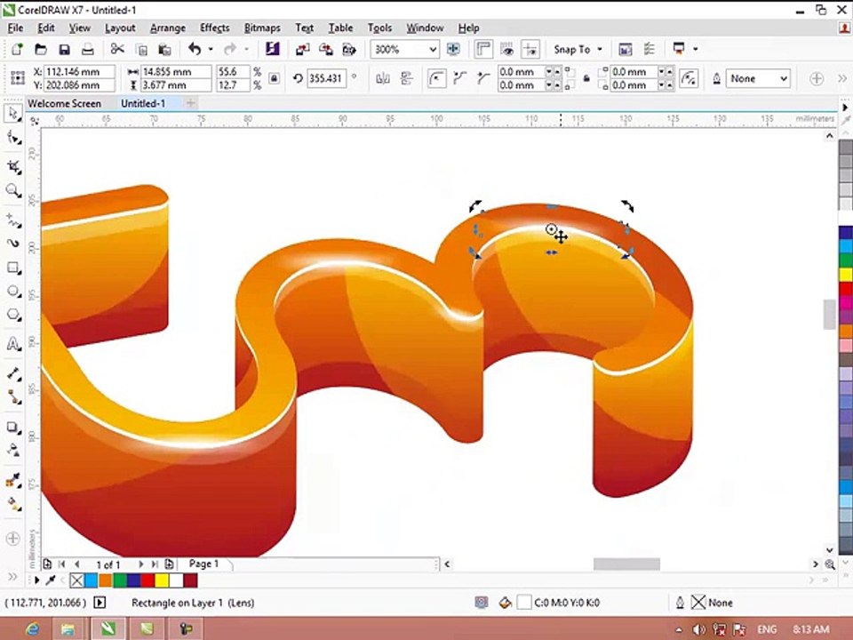 Tutorial Logo 3D dengan Corel Draw X7 untuk Beginner (Bagian-2)