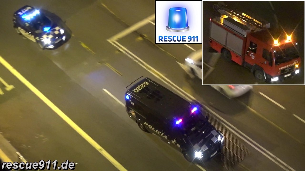 Coche CO-61 Bomberos + 4x Policía Municipal Madrid