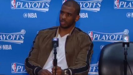 "WHAT?" Chris Paul Gives HILARIOUS Response to Stupid Question by Reporter After Game 5 Loss to Jazz