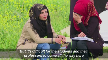 With Mosul University in ruins, students adapt to new "campus"