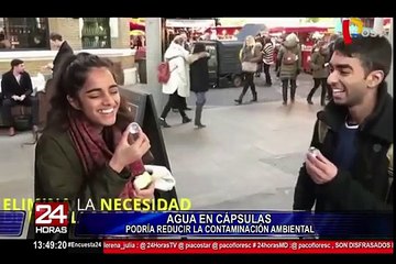 Inventan cápsulas de agua que se pueden comer