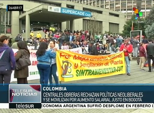 Colombia: trabajadores públicos se movilizan por aumento salarial