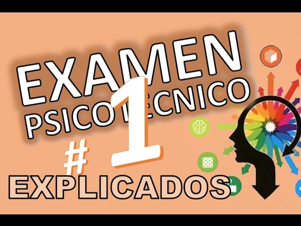 TEST PSICOTECNICOS OMNIBUS # 1 VARIADOS DE EXAMEN EXPLICADOS  En español