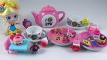 Shopkins DIY Tea Set! Shopkins Surprise Egg, Shopkins Qube, Kids Craft Toy Video Paint Shopkins-Hq