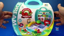 Learn Colors and Names Vegetables with Grocery Toys Playset - Learning videos for kids-9Vm