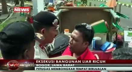 Tak Terima Dibongkar, Pemilik Lapak Ini Marah dengan Petugas